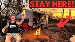 We CAN’T BELEIVE we scored this spot!! CARAVANING in the AUSTRALIAN OUTBACK