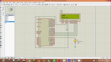 Display o to 100 on lcd with led using 8051 code and simulation