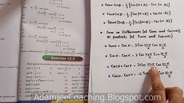 NEW Math 11th Exercise 12.5 Q.15 | General Solution of Trigonometric Equations