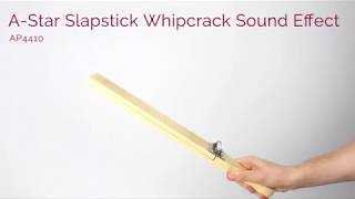 A-Star Wooden Slapstick Whip Crack Sound Effect Percussion Instrument