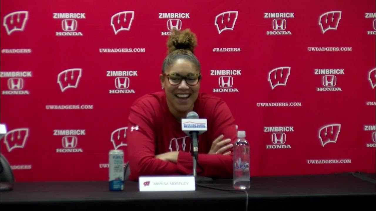 Marisa Moseley Media Conference Wisconsin Women's Basketball Jan