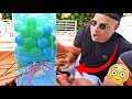 IMPOSSIBLE GIANT KERPLUNK CHALLENGE!!! (FIRST TO DROP THE BALL LOSES)