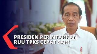 Minta Percepat Pengesahan RUU TPKS, Presiden Jokowi: Menkumham dan MenPPPA Koordinasi dengan DPR!