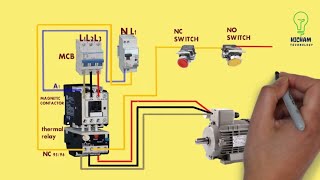 three phase motor starter Control overload Wiring diagram screenshot 4