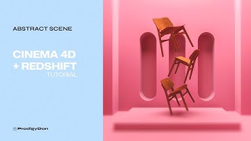 Cinema 4D Tutorial - How to create this Abstract Scene in Cinema 4D & Redshift.