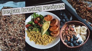 3 Healthy Vegan Breakfast Recipes - Sweet \& Savoury