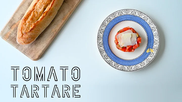 Tomato tartare, sunshine on a plate