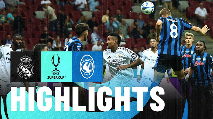 Valverde e Mbappé fermano l'Atalanta | Real Madrid-Atalanta 2-0 | Supercoppa europea | highlights
