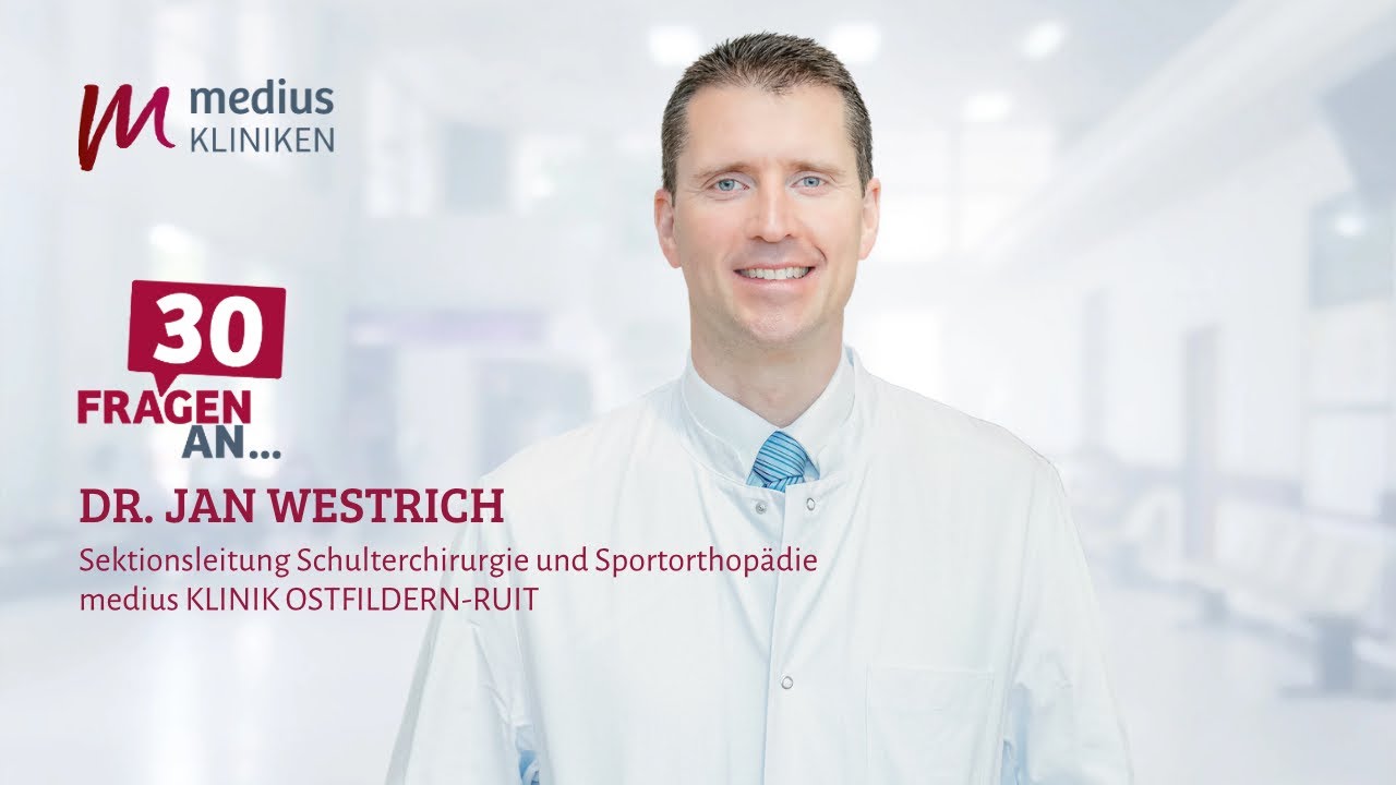 D R Jan 30 Fragen an Dr. Jan Westrich zur Schulterchirurgie - YouTube