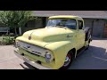1956 Ford Truck F100 Y Block 272 2 Barrel 4 Speed Original, Start Up and Drive Again