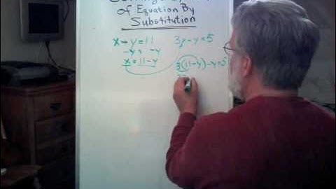 Solving Two Equations by Substitution Part 2