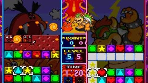 Tetris Attack: Me vs. a level 7 AI