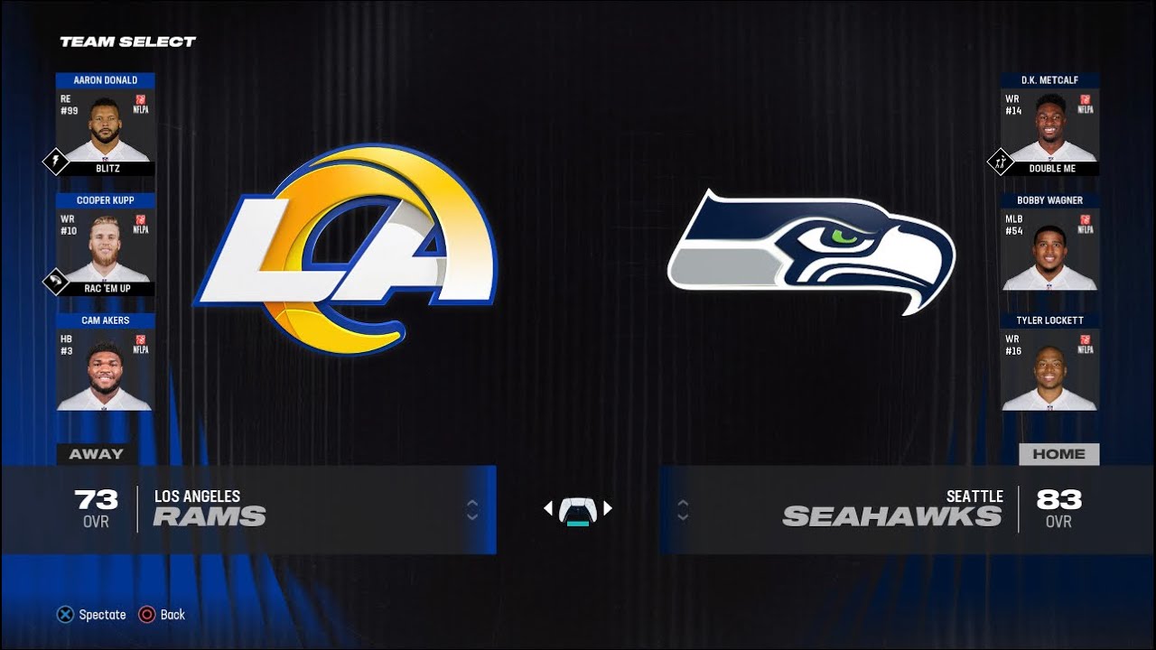 Los Angeles Rams vs Seattle Seahawks Season Simulation Week 1