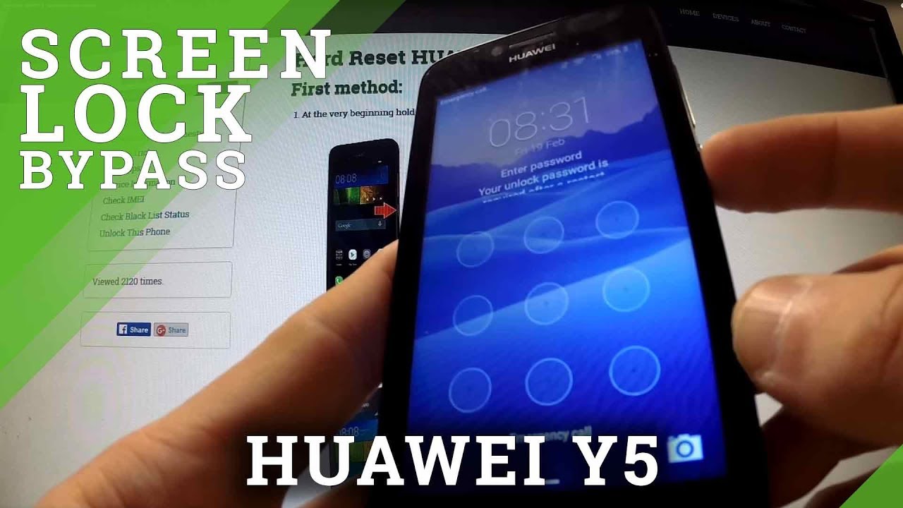how to remove screen lock on huawei