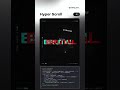 Comment “Hyper” and I’ll DM you the source code ⚡Hyper Scroll   Brutal Mode using pure Javascrip