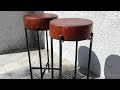 industrial bar stool. cómo hacer taburetes industriales