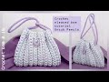 Crochet ¦ Tutorial Tas Lipit Rajut ¦ Crochet Pleated bag tutorial