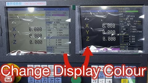 Learn cnc controller 990 change display colour & language By Reco