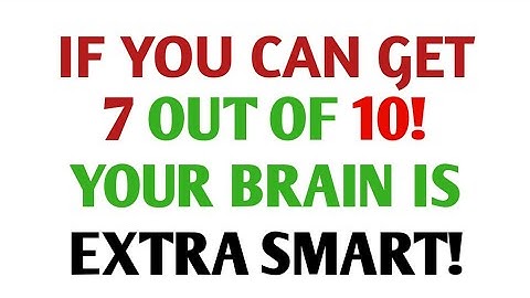 IF YOU CAN GET 6 OUT OF 30! YOUR BRAIN IS EXTRA SMART! | General Knowledge Quiz
