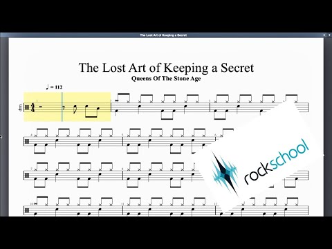 The Lost Art Of Keeping A Secret Hot Rocks Rockschool Grade 2 Drums