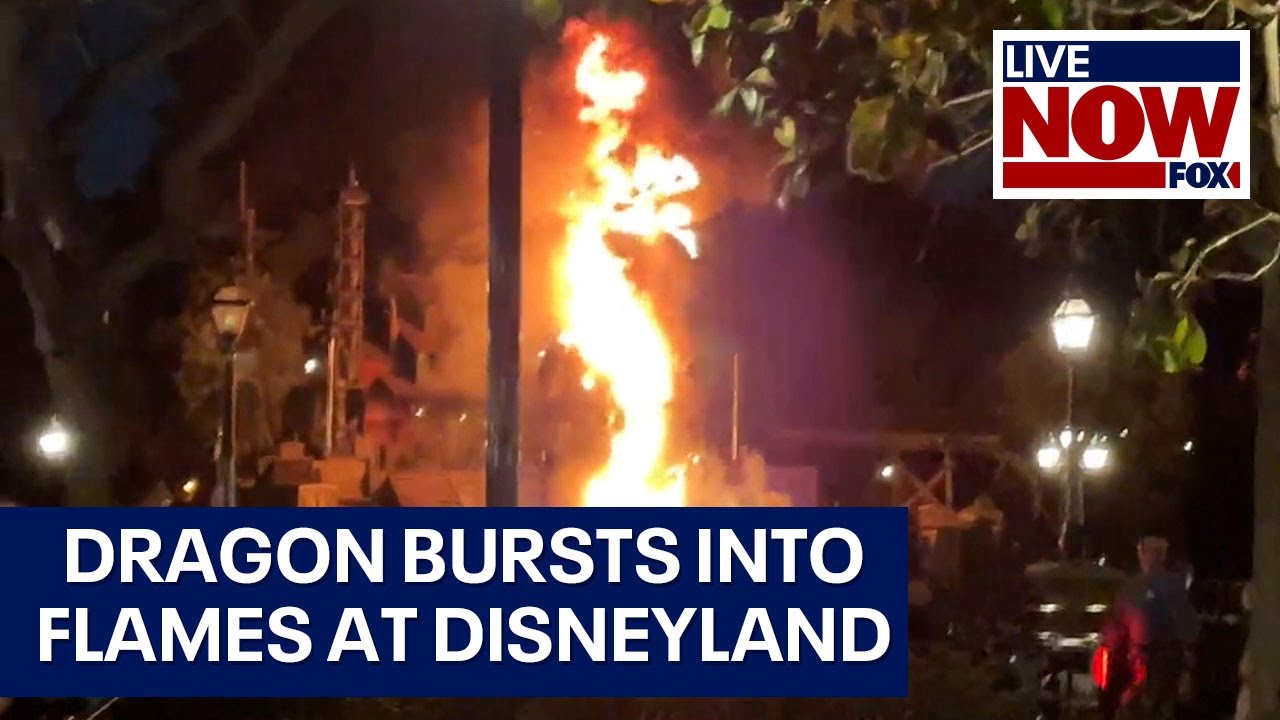 Maleficent: Dragon catches fire during Disneyland show