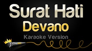 Devano - Surat Hati (Karaoke Version)