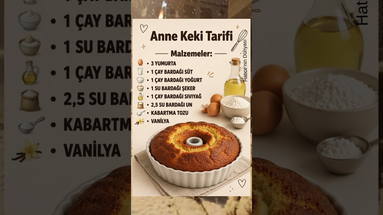 🍰 Anne Keki Tarifi #pratiktarifler #pratiktatlitarifleri #tarif #yemektarifleri #mutfaktakolaylık 🍰 Anne Keki Tarifi #pratiktarifler #pratiktatlitarifleri #tarif #yemektarifleri #mutfaktakolaylık