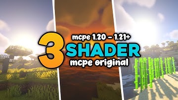 TOP BEST 3 SHADERS MCPE 1.21 & 1.20+ REALISTIC TERBAIK RINGAN | NewB Shader #rtx #shaders #minecraft