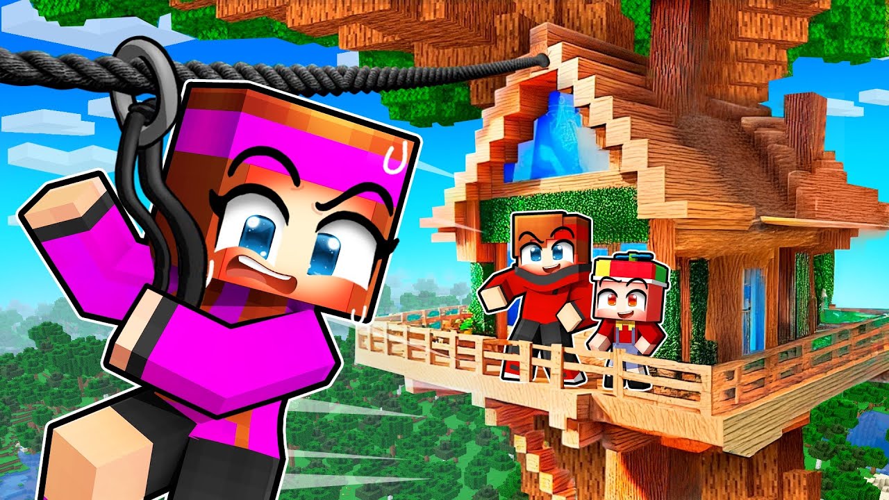 J'ai construit une Maison dans un Arbre GÉANT sur Minecraft !