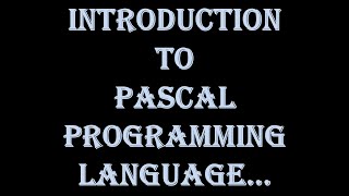 #Introduction to #Pascal Programming Language|#pascal|#proceduralprogramminglanguage|#Datascience:-