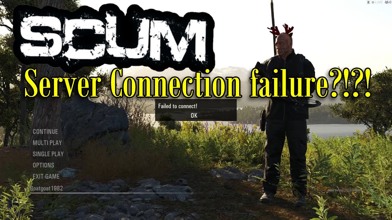 Scum Connection failure! How to fix! (scum 0.8) YouTube