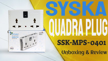 SYSKA 4 Way switch extension board SSK-MPS-0401 II Syska 3 Pin Socket II Multi plug II #extention