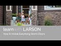 Howto install larson easyhang storm door