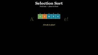Selection Sort Explained in 60 Seconds! 🔢