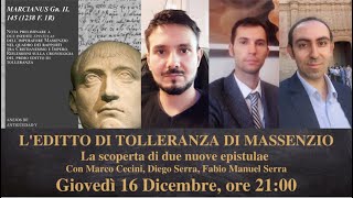 L'editto di tolleranza di Massenzio