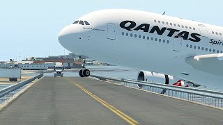 Pilot Coudn't Hold Speed Of Huge Airplane While Landing And Overrun The Runway[Xp 11]