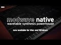 modwave native - wavetable synthesis powerhouse - now available for Mac and Windows