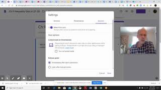 Google Quiz:  Adjusting your settings
