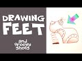 HOW TO DRAW FEET, SOCKS and SHOES