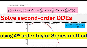 Crack 2nd Order ODEs Fast: Solving with 4th Order Taylor Series Method!