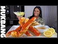 GIANT KING CRAB LEGS + SEAFOOD BOIL MUKBANG | STORY TIME