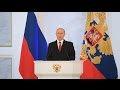 Putin delivers annual address to Federal Assembly in Moscow (FULL VIDEO)