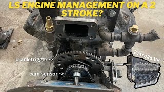 LS crank trigger on a 2 stroke V8?!