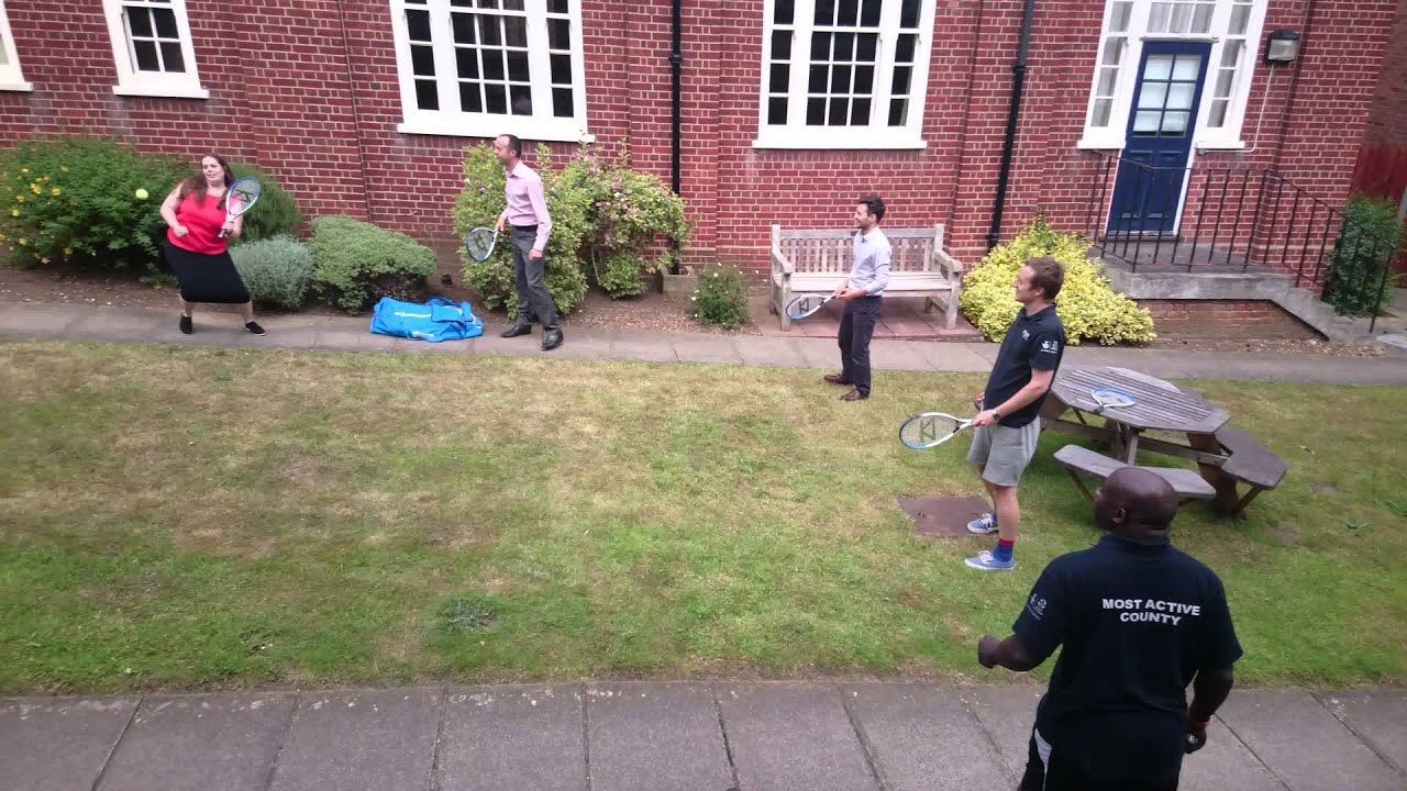 Suffolk Sport's tennis trick shot