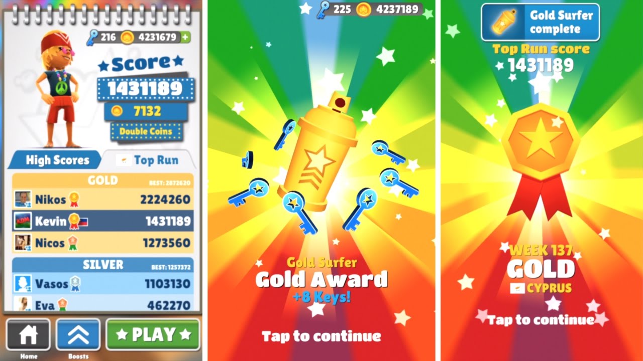 Medal, Subway Surfers Wiki