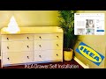 IKEA Hauga 6-drawer dresser, white colour🪛🔨 DIY self Installation - Detailed Article No. 004.073.06