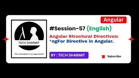 Structural Directive *ngFor | Angular Directives in English (Session-57)