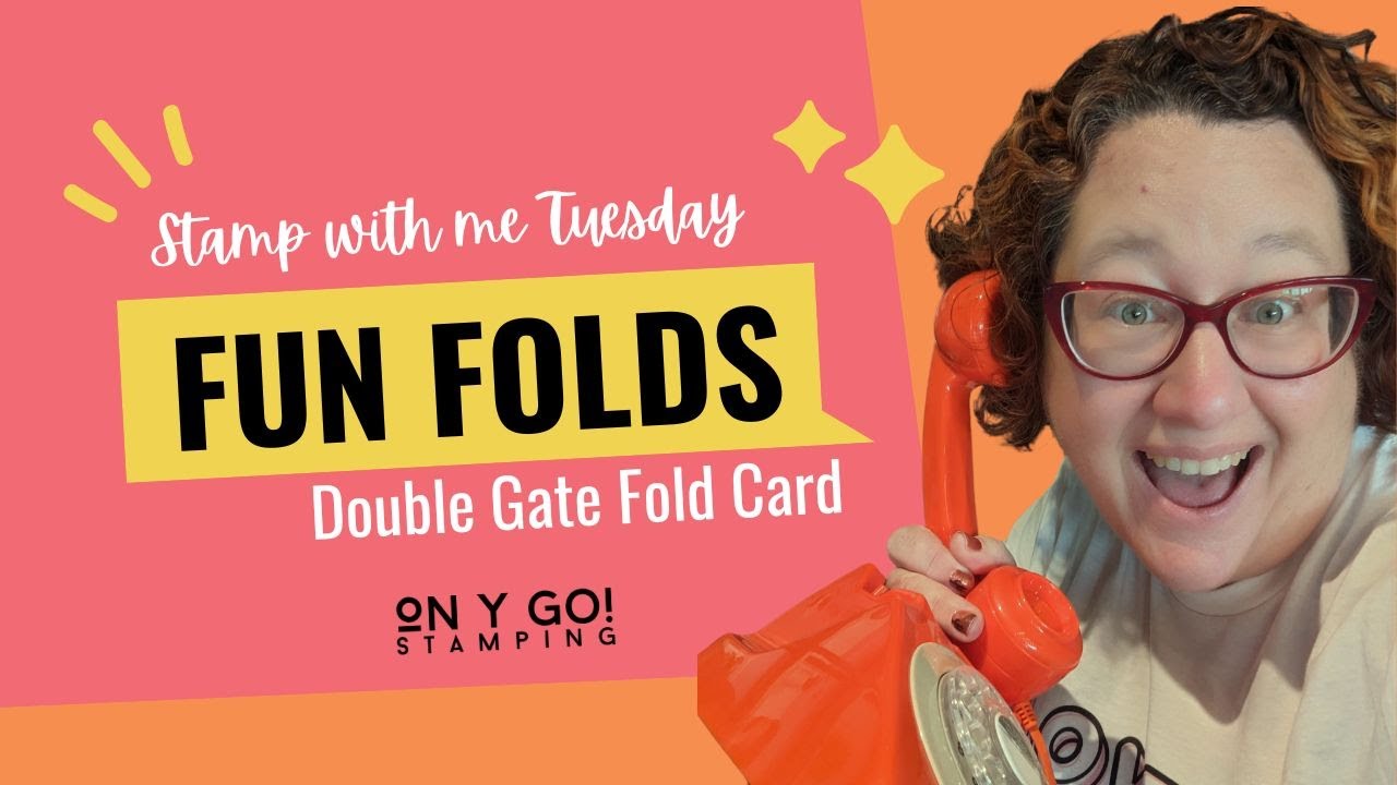 Create an Easy Fun Fold Card with ANY Stamps and Patterned Paper - YouTube