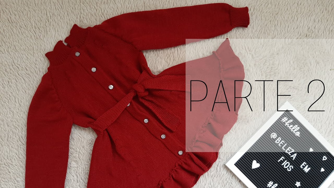 COMO FAZER VESTIDO INFANTIL DE TRICÔ À MÁQUINA | PARTE 2 - Ateliê Beleza em Fios