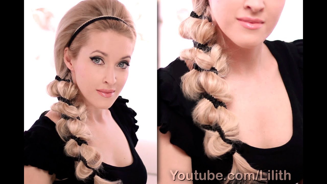 Party hair tutorial ❤ Big ribbon braid ❤ Everyday hairstyle tutorial